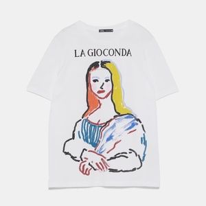 Zara Mona Lisa T-Shirt